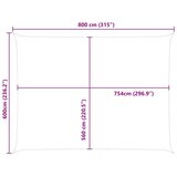  Sončno platno Modra in bela 8 x 6 m 100% poliester Oxford, (5000241315) | Shoptok.si