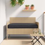 vidaXL Zunanja blazina Črna Poliester 110 x 40 x 8 cm Blazina | Shoptok.si