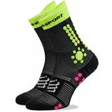 Compressport Pro Racing Socks V4.0 Trail Black/Safety Yellow/Neon Pink T1 Čarape za trčanje