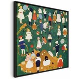  Slika - Kazimir Malevich – Children 80x80 U crnom drvenom okviru | shoptok.hr