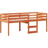  Visoki krevet s krovom voštano smeđi 75x190 cm masivna borovina | Eponuda.com