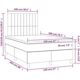 Box spring krevet s madracem tamnoplavi 120 x 200 cm baršunasti | Eponuda.ba