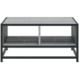 vidaXL Klubska mizica siva sonoma 60,5x60,5x30 cm inž. les in kovina | Shoptok.si