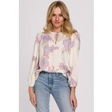Makover Ženska bluza K099 siva | krema | ePonuda.com