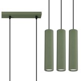 Sollux Lighting Sollux SL.1613 - Luster na sajli KARBON 3xGU10/10W/230V zelena | Eponuda.com