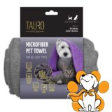 Tauro Pro Line microfiber Towel Grey 60x90cm, Peškir Pogodan Za Sve Tipove Dlake