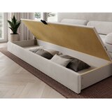 ELTAP Bež sklopiva/s prostorom za odlaganje sofa od samta 236 cm Elioss – | shoptok.hr