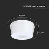  infracrveni senzor pokreta 360° 230V, beo | Eponuda.com