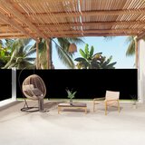 Maison Chic Zložljiva stranska tenda - Senčniki črna 160x1000 cm, (22039511) | Shoptok.si