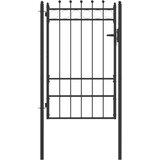  Ogradna vrata HORST 100 x 150 cm Metal Crna Može se zaključati | shoptok.hr