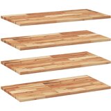 vidaXL Viseče police 4 kosi 80x40x2cm oljni premaz trden akacijev les, (21326620) | Shoptok.si