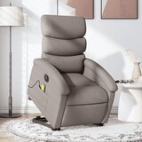 Maison Chic Električni masažni naslanjač - Relax naslanjač s funkcijo vstajanja taupe, (22062036) | Shoptok.si