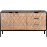 Bessagi Home retro komoda milano, strukturirana, jesen, črna | Shoptok.si