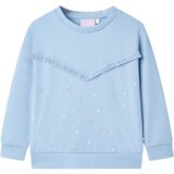 vidaXL Otroška majica z dolgimi rokavi modra 128 | Shoptok.si