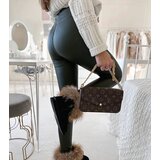 Gemre Green leggings adorned with Baile buttons | ePonuda.com