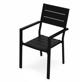 Multi Garden Set od 2 vrtne stolice za terasu ili balkon, čelik i HDPE, crne | shoptok.hr