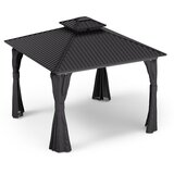 Blumfeldt ShadeFortress, paviljon, 3 x 3 m, streha iz pocinkanega jekla, ščiti pred soncem, dežjem in vetrom | Shoptok.si