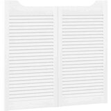 vidaXL Swing Doors Louvred Design 1 par Bela 90x100 cm | Shoptok.si