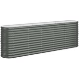  Povišena vrtna gredica od pocinčanog čelika 224 x 40 x 68 cm antracit | shoptok.hr