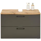 omarica za pod umivalnik timber, hrast, temno siva