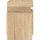  Noćni ormarić s LED svjetlima boja hrasta sonome 35x39x55 cm | shoptok.hr