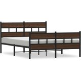 Maison Chic Posteljni okvir - Enojna postelja - Postelja za odrasle brez vzmetnice z vzglavjem/vznožjem 137x190 cm-J13546, (21765317) | Shoptok.si