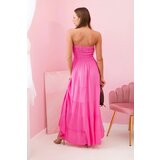 Kesi Włoski Women's viscose dress with elastic top pink | shoptok.hr