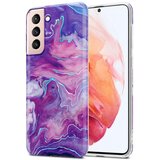 Cadorabo Case, združljiv s Samsungom v vijolično roza marmorju št. 19 - Zaščitni pokrov iz silikona TPU z vzorcem mozaikom, (20564753) Cene