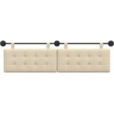  Držeće uzglavlje Zidne tkanina - Krema 160 cm bez LED | shoptok.hr