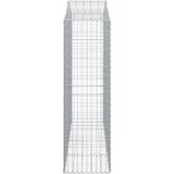  Lučne gabionske košare 2 kom 200x50x160/180cm pocinčano željezo | shoptok.hr