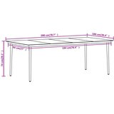  9-dijelni vrtni blagovaonski set crni | shoptok.hr