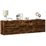 vidaXL TV omarica LED dimljeni hrast 180x34x50 cm inženirski les | Shoptok.si