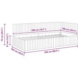vidaXL Kotna postelja z vzglavjem Turkizna 100 x 200 cm Žamet | Shoptok.si