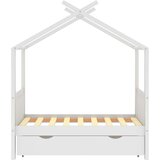 vidaXL Okvir za dječji krevet s ladicom bijeli 70 x 140 cm od borovine | shoptok.hr