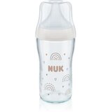 Nuk Perfect Match Glass Bottle staklena bočica za bebe s kontrolom temperature 3m+ 230 ml | shoptok.hr