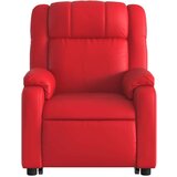  Naslonjač na podizanje od umjetne kože crveni | shoptok.hr