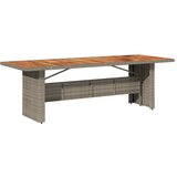  11-dijelni vrtni bistro set od poliratana s jastucima sivi | shoptok.hr