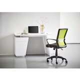 Hom`in pisalna miza kovina, leseni material bela, barve kroma | Shoptok.si
