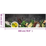  Kuhinjski tepih perivi s uzorkom začina 60 x 180 cm baršunasti | shoptok.hr