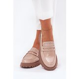 Boto Ladies Patent Moccasins With Decoration Beige Nallae | Shoptok.si