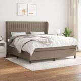 The Living Store Box spring postelja z vzmetnico taupe 180x200 cm blago - Box Spring Postelja, (21512014) | Shoptok.si