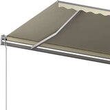  Avtomatsko zložljiva tenda s stebrički 6x3,5 m krem, (20728584) | Shoptok.si