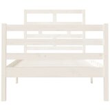  Okvir za krevet masivno drvo bijeli 90x190 cm 3FT jednokrevetni | shoptok.hr