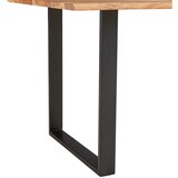 MID.YOU JEDILNA MIZA, v celoti masivno akacija črna, barve akacije | Shoptok.si