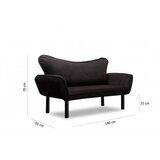 Atelier Del Sofa dvosed Chatto - crna | ePonuda.com