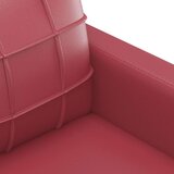 3-dijelni set sofa s jastucima boja vina od umjetne kože | shoptok.hr