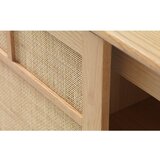 Unique Furniture Niska komoda u dekoru hrasta s kliznim vratima u prirodnoj boji 180x80 cm Barrali – | shoptok.hr