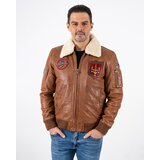 La Force Fashion muška invento kožna jakna marlo - braon | Eponuda.com