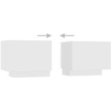 TV ormarić s LED svjetlima bijeli 260 x 35 x 40 cm | Eponuda.com