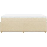  Krevet s oprugama i madracem krem 120 x 200 cm od tkanine | shoptok.hr